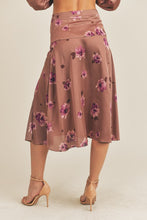 Load image into Gallery viewer, Side Slit Floral Print Skirt