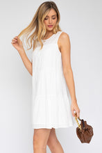 Load image into Gallery viewer, Sleeveless Tiered Mini Dress
