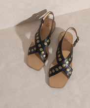 Load image into Gallery viewer, OASIS SOCIETY Kylie - Studded Cross Band Sandal