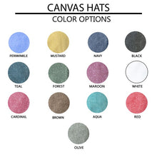 Load image into Gallery viewer, Embroidered Lake Please Colorful Canvas Hat