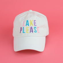 Load image into Gallery viewer, Embroidered Lake Please Colorful Canvas Hat