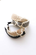 Load image into Gallery viewer, Topknot Checker Crochet Headband