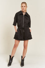 Load image into Gallery viewer, TERRY ZIP FRONT ROMPER