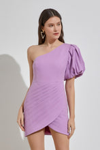 Load image into Gallery viewer, One Shoulder Ruffle Dress