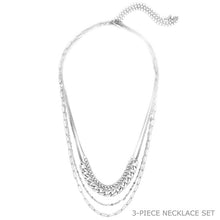 Load image into Gallery viewer, Brooklyn Four Chains Necklace Set Of 3
