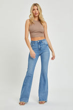 Load image into Gallery viewer, RISEN Full Size High Rise Raw Cut Hem Bootcut Jeans