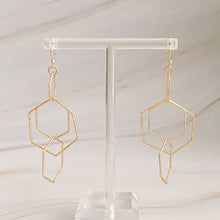 Load image into Gallery viewer, Dainty Dimensional Drop Earrings