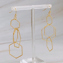 Load image into Gallery viewer, Dainty Dimensional Drop Earrings