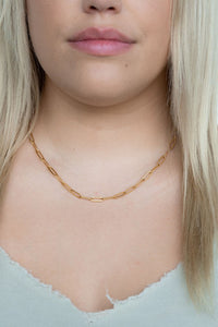 Luxe Gold Paperclip Chain - 18in