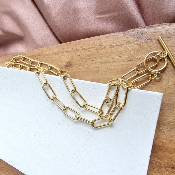 Luxe Gold Chunky Paperclip Chain - 20in