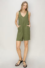 Load image into Gallery viewer, HYFVE V-Neck Sleeveless Romper with Pockets