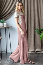 Load image into Gallery viewer, Heimish Full Size Ribbed Front Pocket Sleeveless Jumpsuit