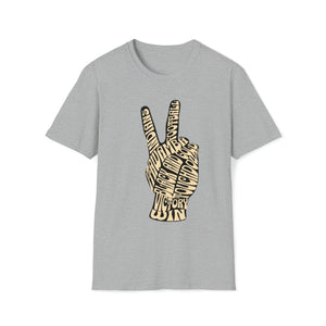 Spirit Fingers Peace Sign-Unisex Softstyle T-Shirt
