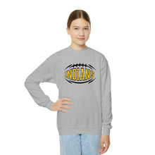 Load image into Gallery viewer, Mascot Football Youth Crewneck Sweatshirt- Indians