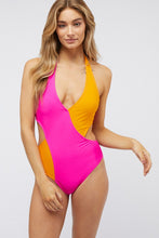 Load image into Gallery viewer, Color Block One Piece Swimsuit