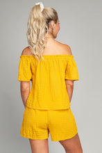 Load image into Gallery viewer, Off Shoulder Top &amp; Shorts Pants Set