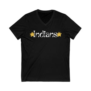 Indian Stars Unisex Jersey Short Sleeve V-Neck Tee