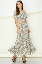 Load image into Gallery viewer, Over It Off-Shoulder Crop Top and Maxi Skirt Set