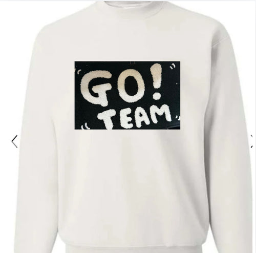 Go Team Chenille Patch Sweatshirt