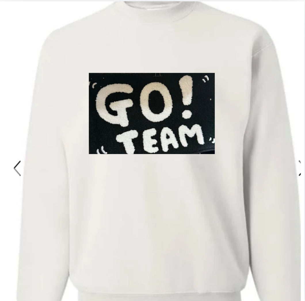 Go Team Chenille Patch Sweatshirt