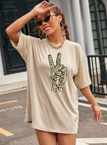 Spirit Fingers Peace Sign-Unisex Softstyle T-Shirt