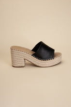 Load image into Gallery viewer, LOCK-1 Espadrille Mule Heels