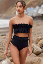 Load image into Gallery viewer, Ruffled Tie Back Two-Piece Swim Set