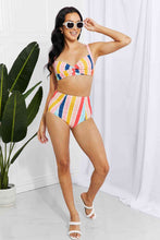 Load image into Gallery viewer, Marina West Swim Take A Dip Twist High-Rise Bikini in Stripe