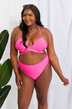 Load image into Gallery viewer, Marina West Swim Summer Splash Halter Bikini Set in Pink