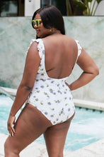 Load image into Gallery viewer, Marina West Swim Float On Ruffle Faux Wrap One-Piece in Daisy Cream