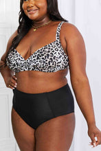 Load image into Gallery viewer, Marina West Swim Take A Dip Twist High-Rise Bikini in Leopard