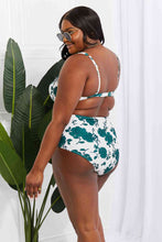 Load image into Gallery viewer, Marina West Swim Take A Dip Twist High-Rise Bikini in Forest