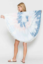 Load image into Gallery viewer, Justin Taylor Dreamland Tie Dye Round Beach Towel
